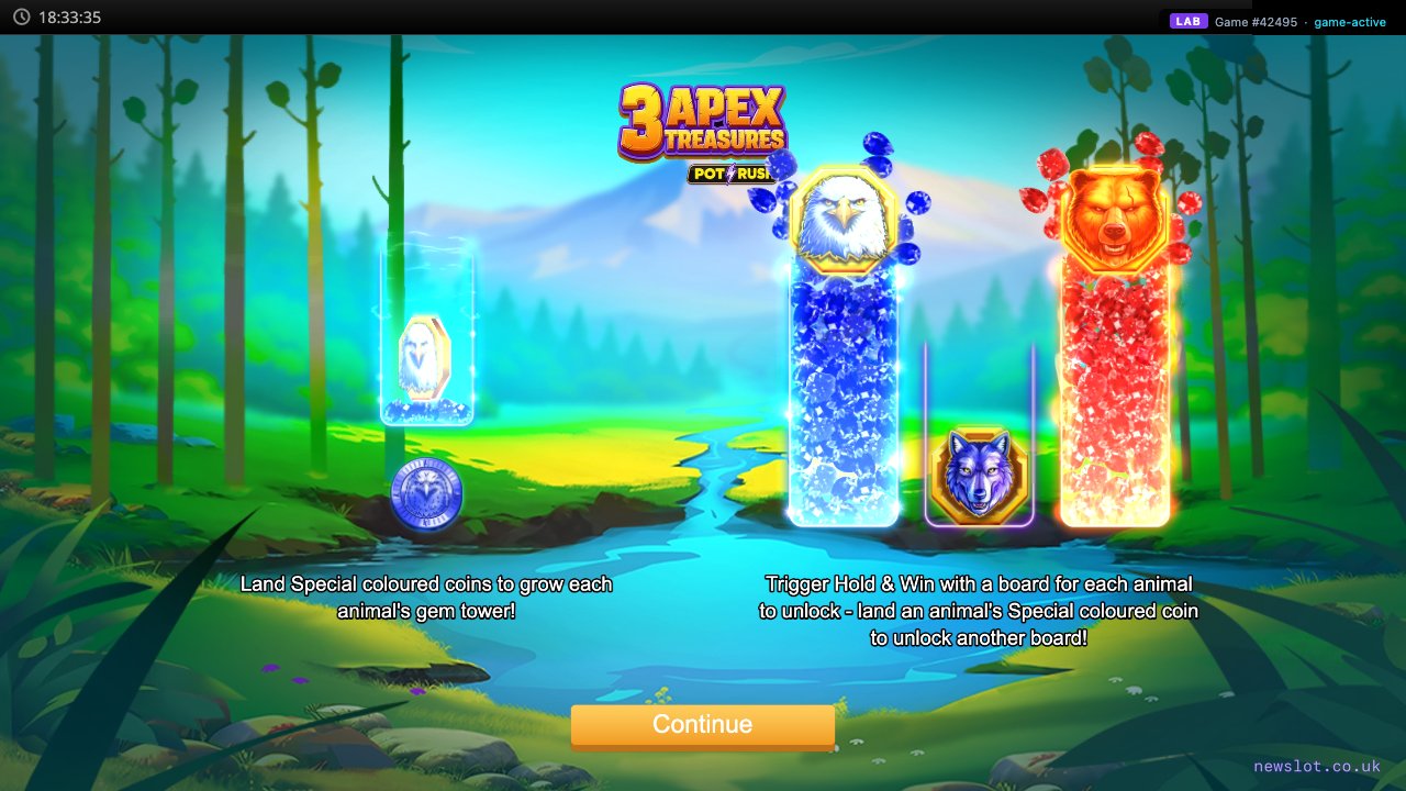 3 Apex Treasures reels in motion