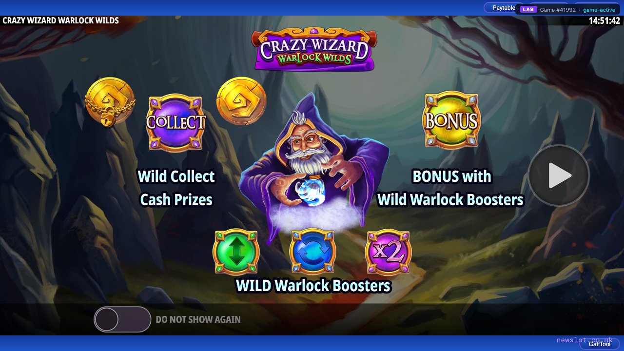 Crazy Wizard Warlock Wilds reels in motion