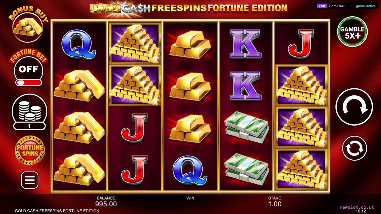 Gold Cash Free Spins Fortune Edition reels in motion
