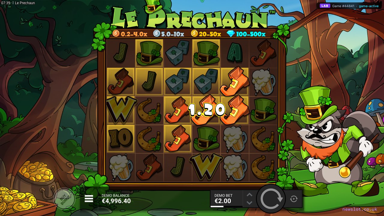 Le Prechaun reels in motion