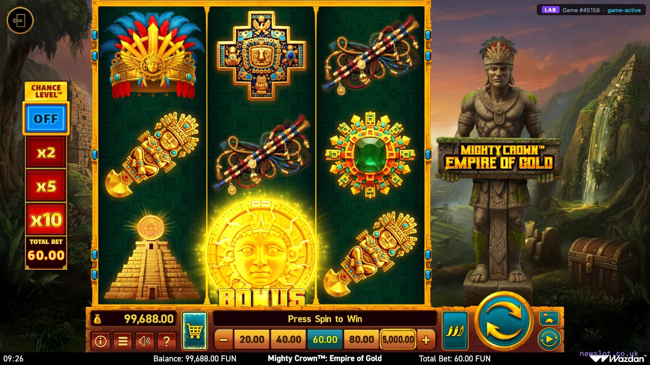 Mighty Crown: Empire of Gold reels in motion