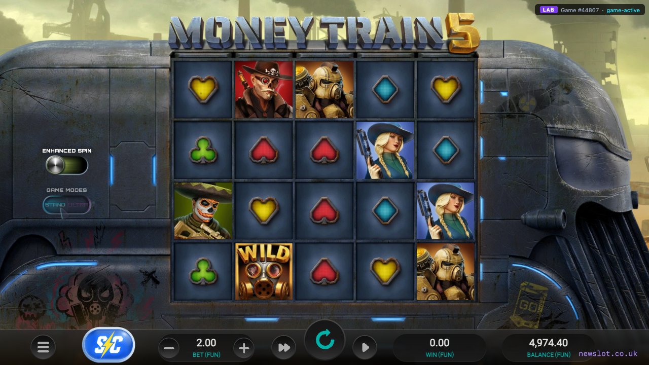 Money Train 5 reels in motion
