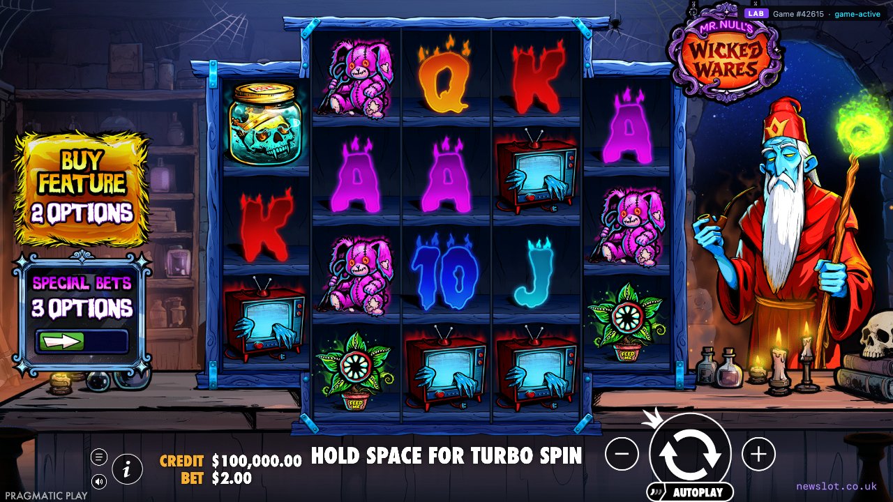 Mr. Null's Wicked Wares reels in motion