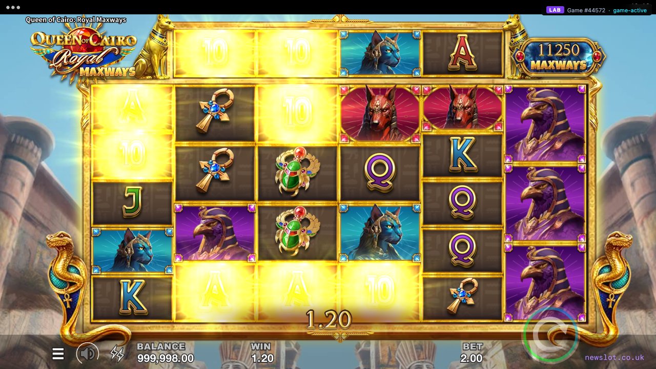 Queen of Cairo: Royal Maxways reels in motion