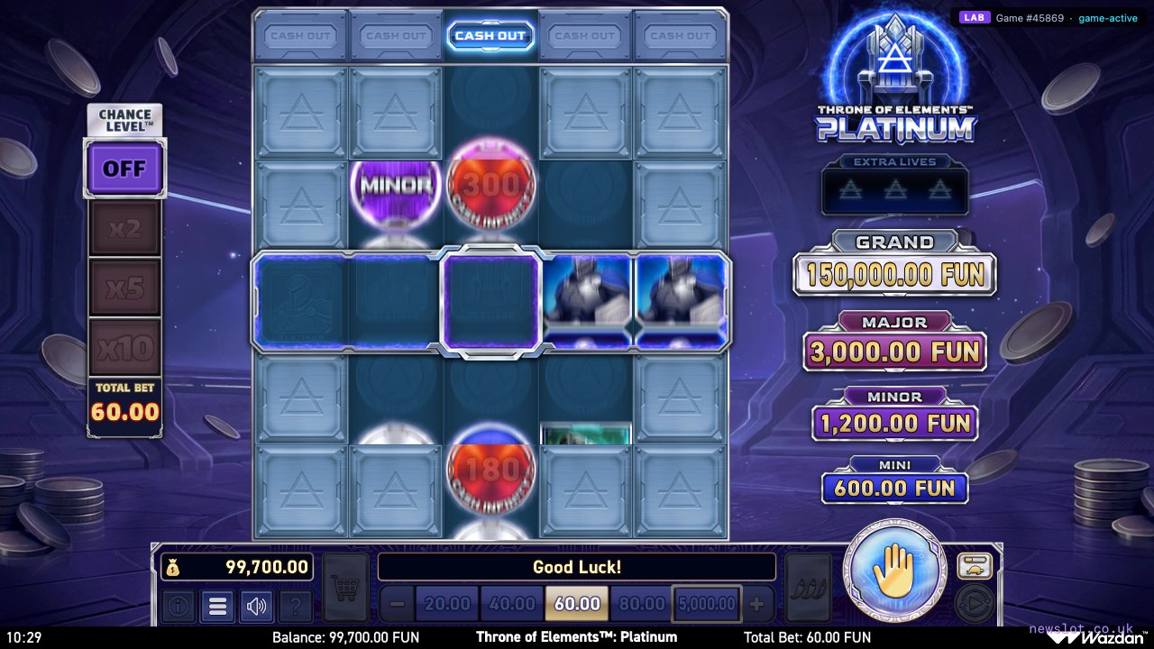 Throne of Elements: Platinum reels in motion